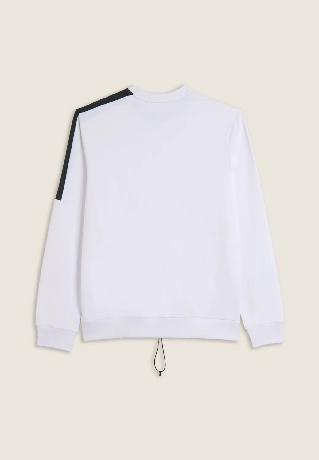 Freddy French Terry Sweatshirt Bianco Kontrast Reissverschluss