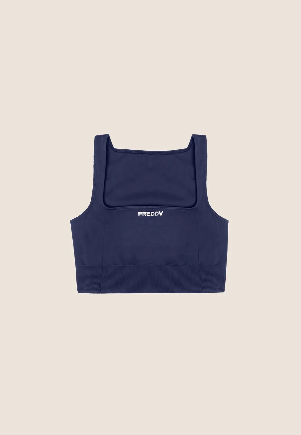 Freddy Seamless Top mittlerer Halt Nero-Argento