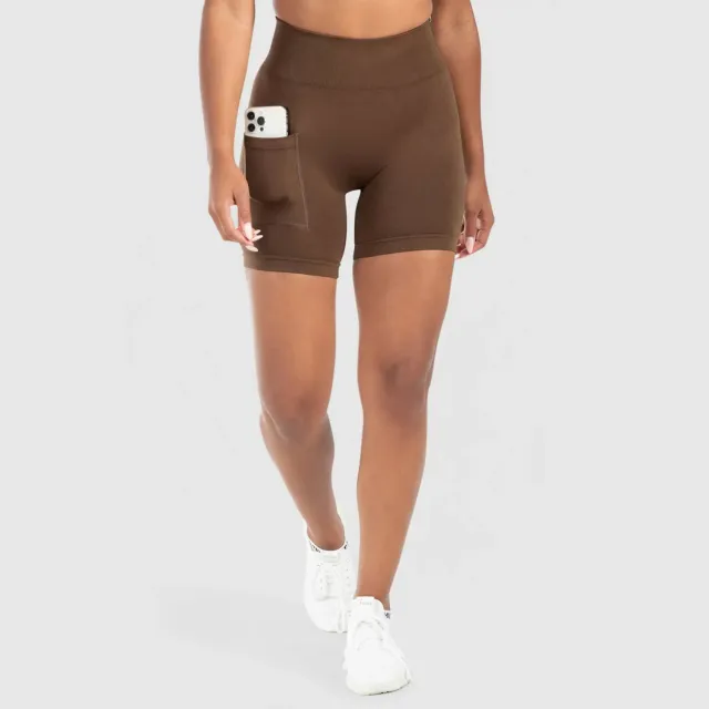 Smilodox Temmy Pocket Seamless Shorts Damen mit Tasche