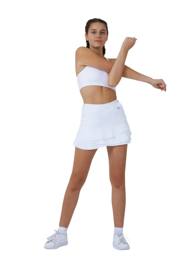 SPORTKIND Tulip Light Skort Tannengrün Rock mit Hose