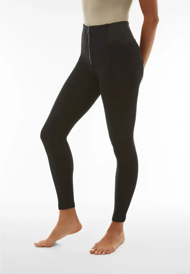 Freddy WR.UP Push-up Hose Schwarz High Waist Jersey