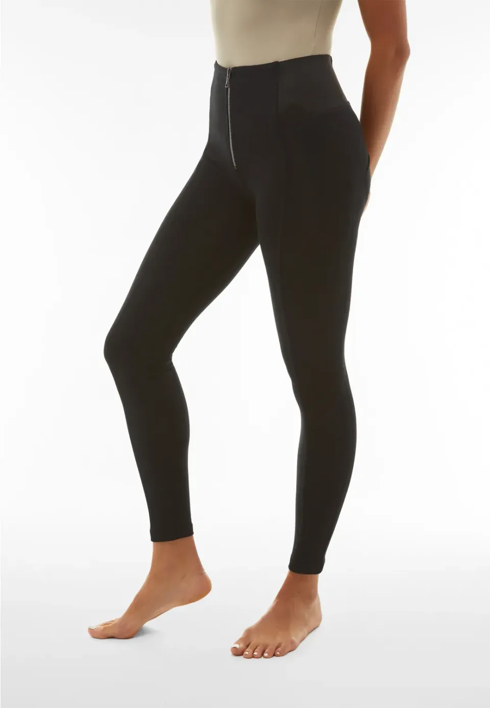 Freddy WR.UP Push-up Hose Schwarz High Waist Jersey