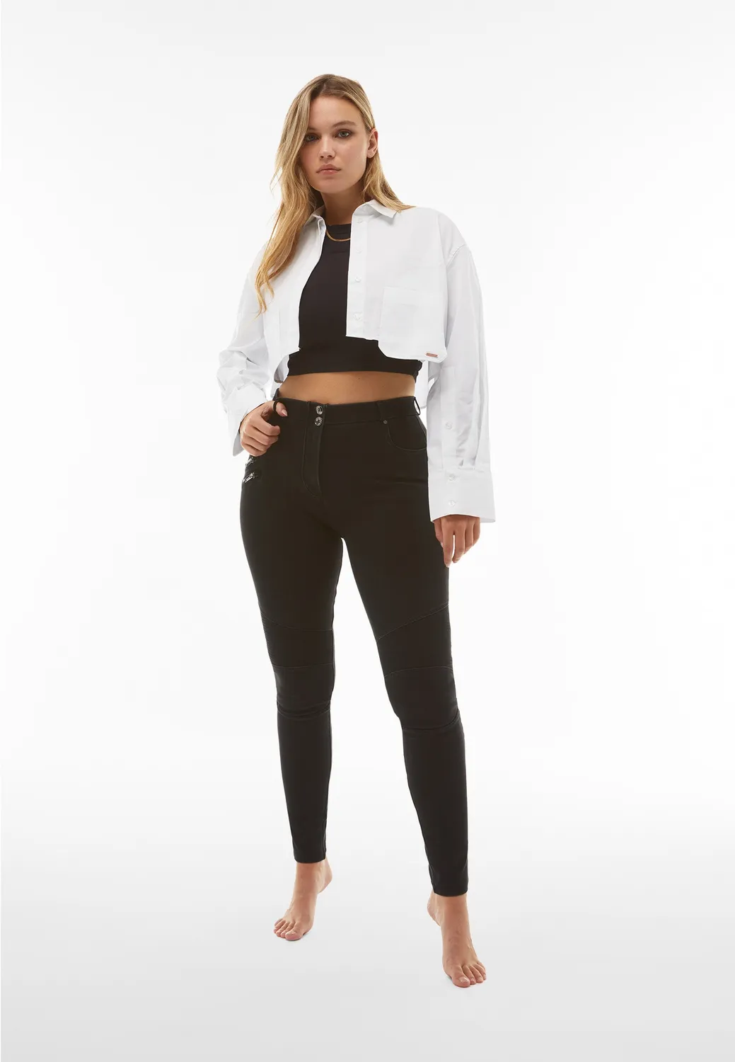 Freddy WR.UP Biker Jeans Superskinny Dark Jeans Hoher Bund