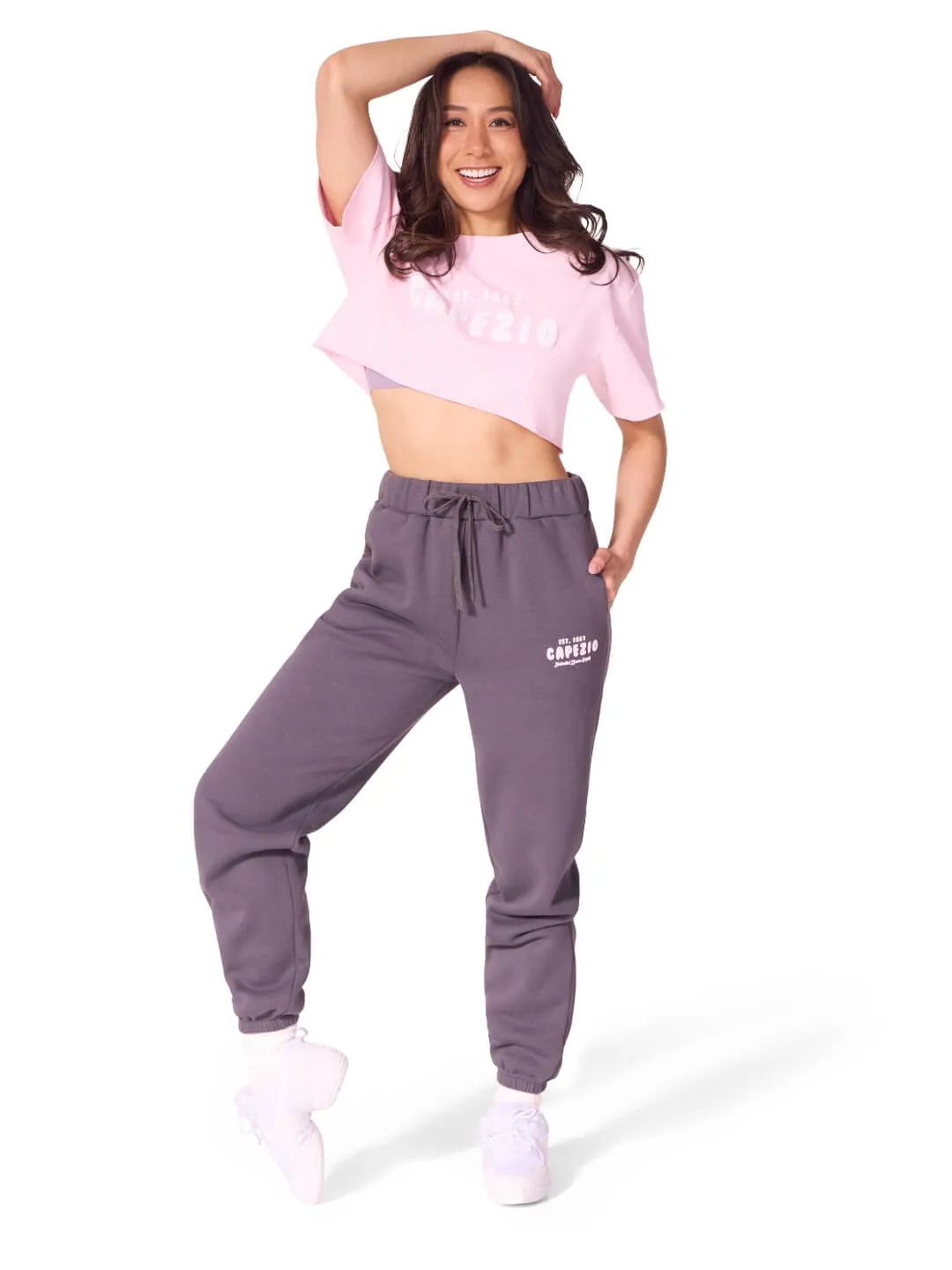 Capezio Jet Setter Essence Box Tee Shirt Schwarz cropped