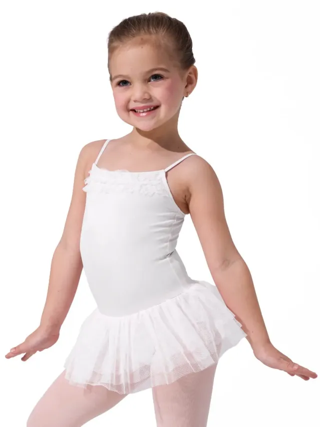 Capezio 11307C Ruffle Yoke Tutukleid Ballett Rosa