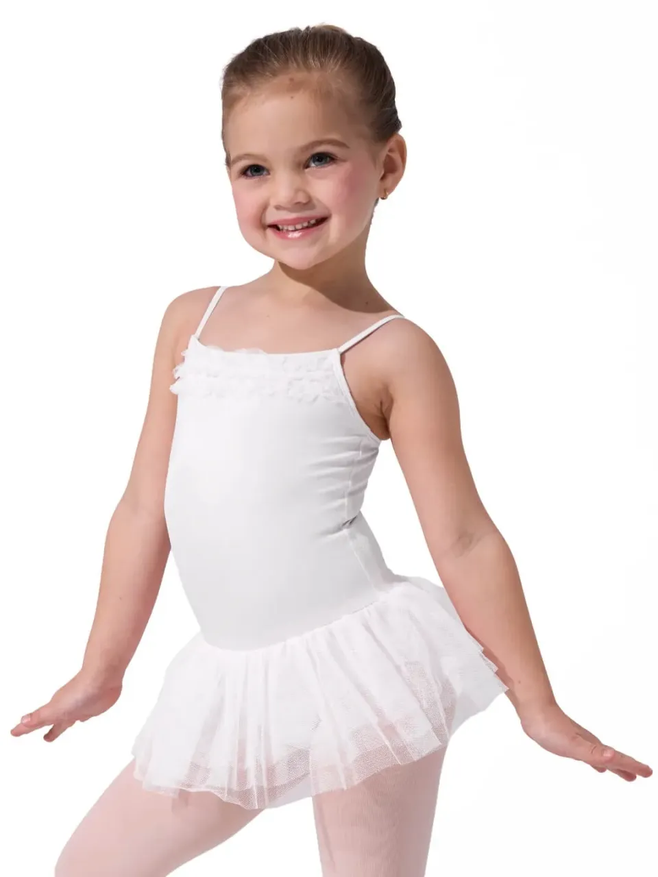 Capezio 11307C Ruffle Yoke Tutukleid Ballett Rosa