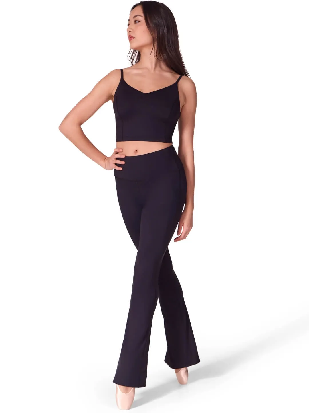 Capezio Soft Elegance Cami Top Tanzoberteil Schwarz mit BH
