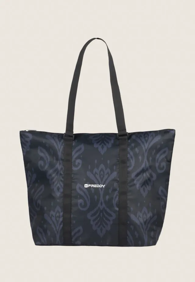 Freddy Shopper Tasche Schwarz Ikat mit Reiverschluss