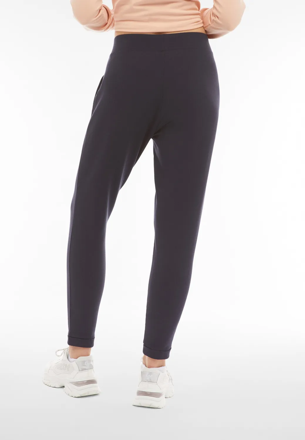Freddy Sporthose Navy 7/8 French Terry Modal Damen