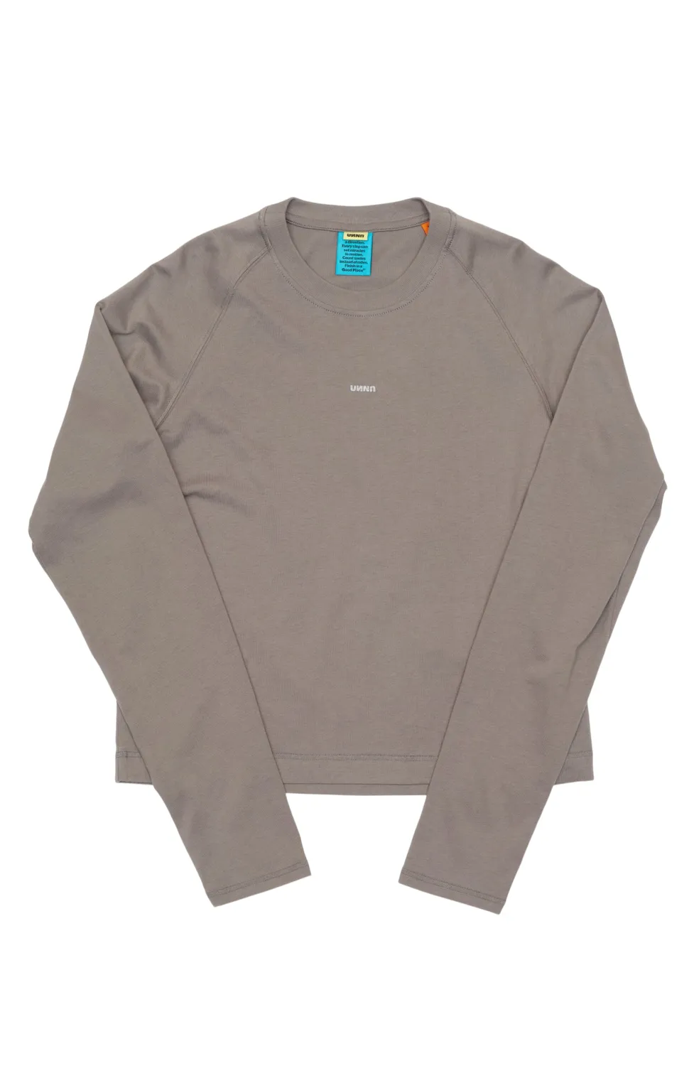UNNA Look Outside LS W Langarmshirt Fog Grey Baumwolle