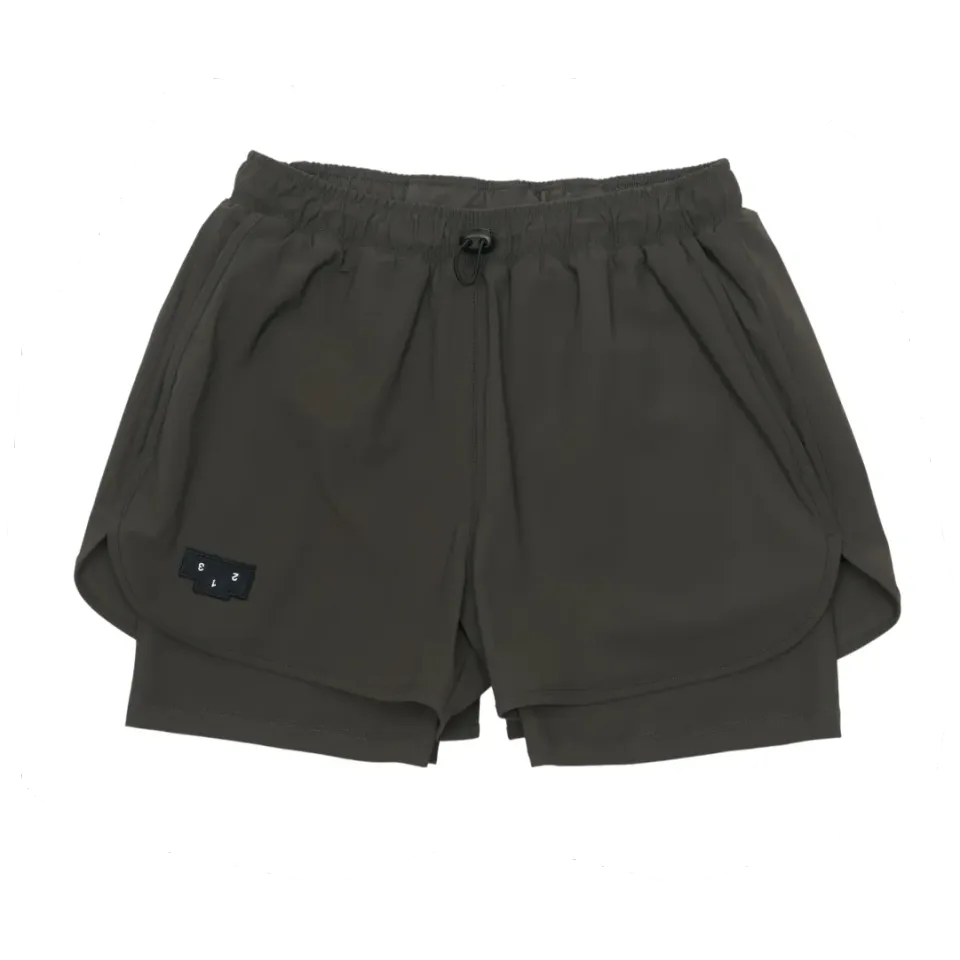 UNNA Flow Shorts 3 Laufshorts Damen Dark Grey Econyl