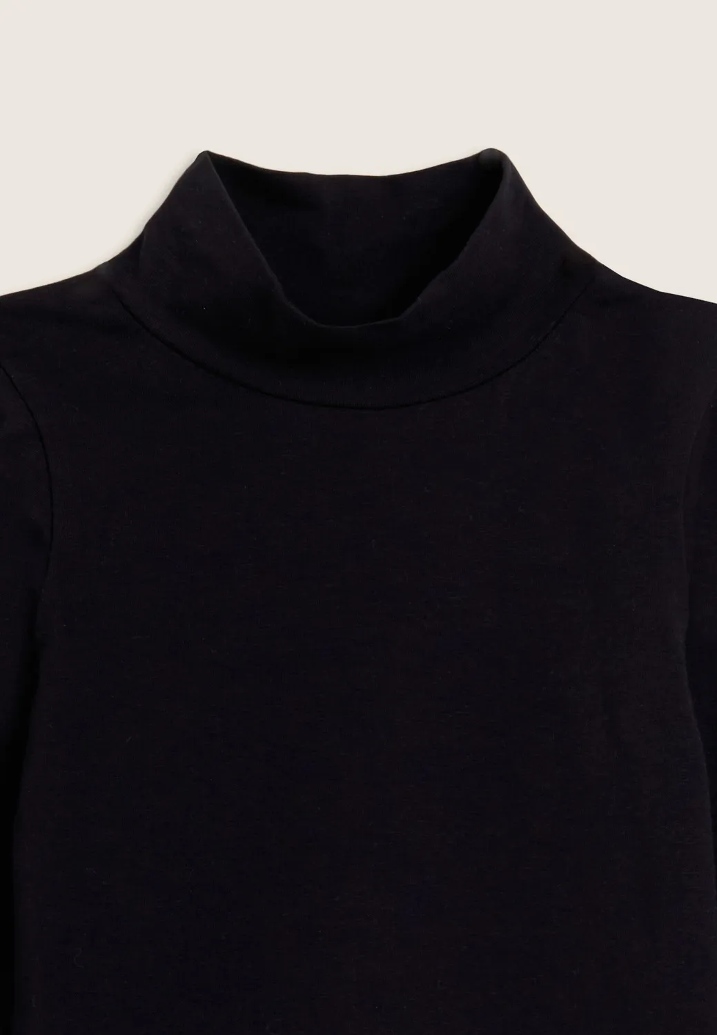 Freddy Junior Rollkragen Body Schwarz Baumwolle