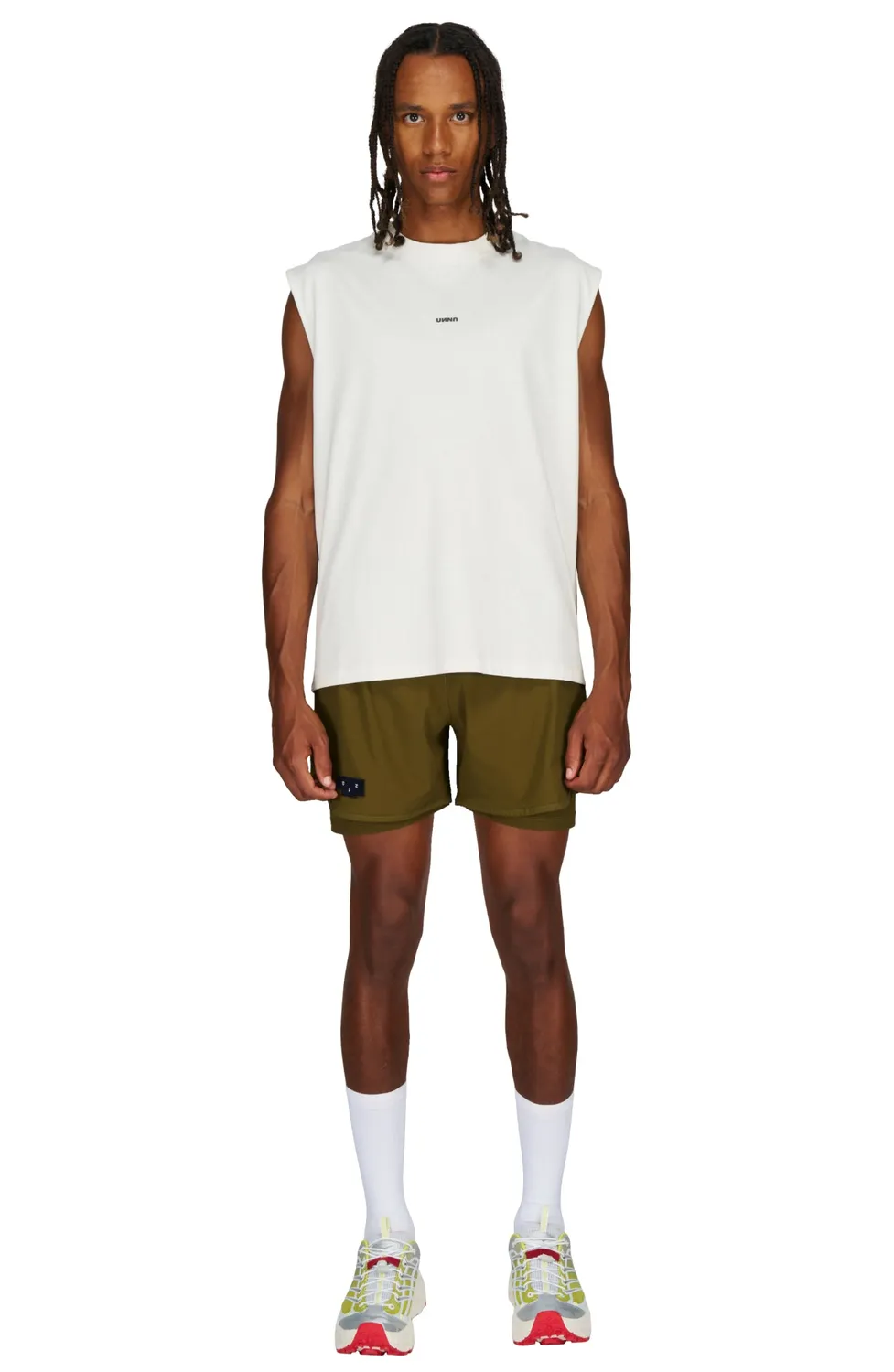 UNNA Flex Tank Top Herren Vanilla White Bio-Baumwolle