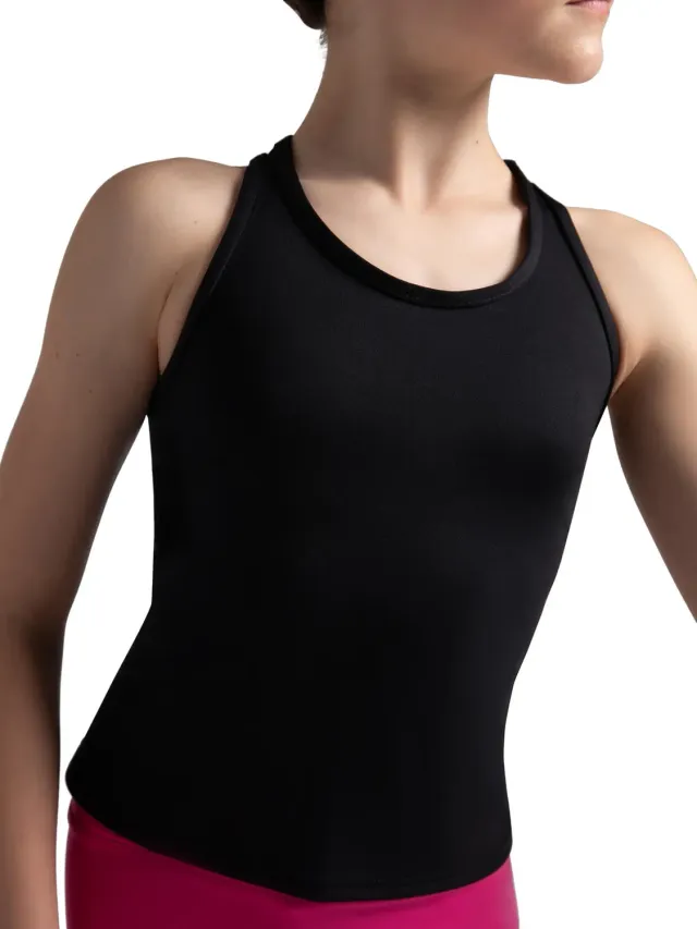Capezio Team Basics TB256CD Tanz-Top Schwarz Racerback