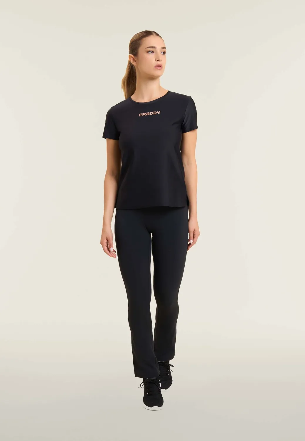 Freddy D.I.W.O. Flare Sportleggings schwarz High-Waist