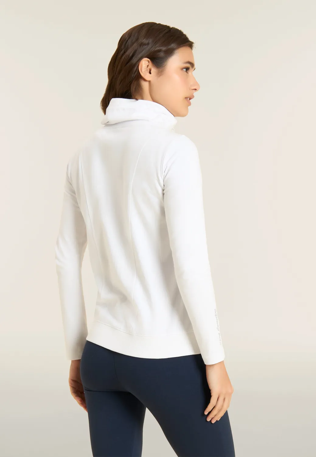 Freddy Sweatjacke Schwarz Full-Zip High-Neck Damen