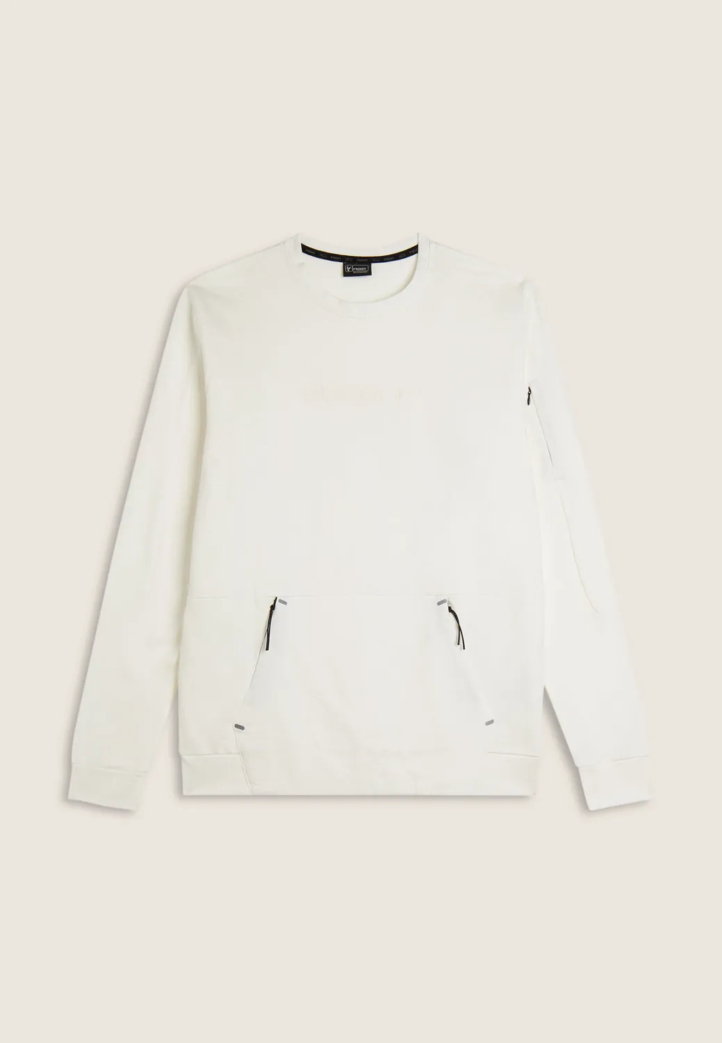 Freddy Herren Sweatshirt French Terry Reißverschlusstasche