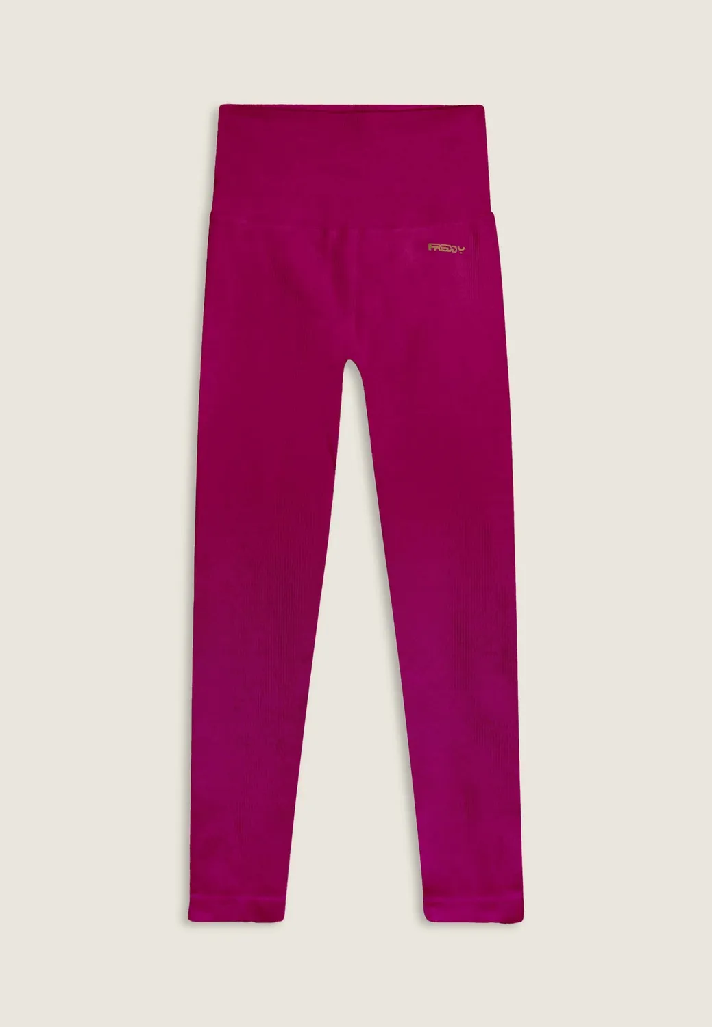 Freddy 7/8 Leggings Seamless Rippen Monaco Blue hoher Bund