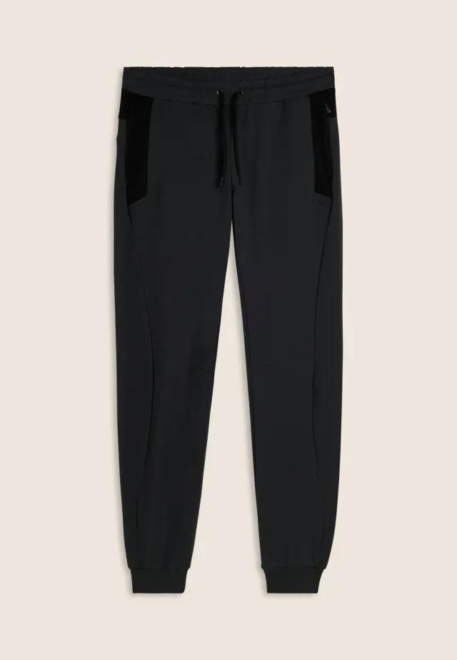 Freddy Sporthose Baumwolle Schwarz mit Bündchen