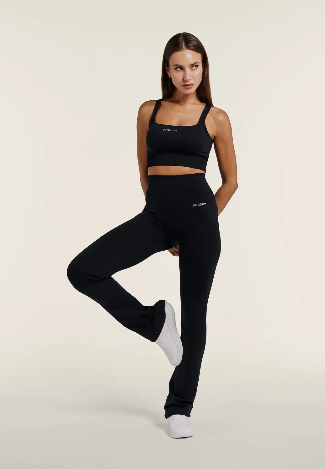 Freddy NS Flare Vita Altissima Leggings Ocean Cavern blickdicht