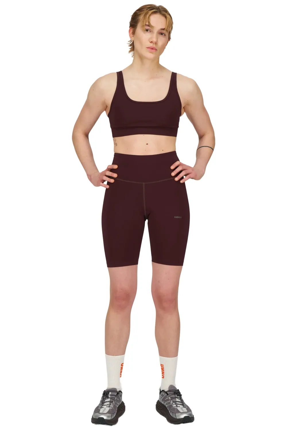 UNNA Good Place Laufshorts merlot kompressiv