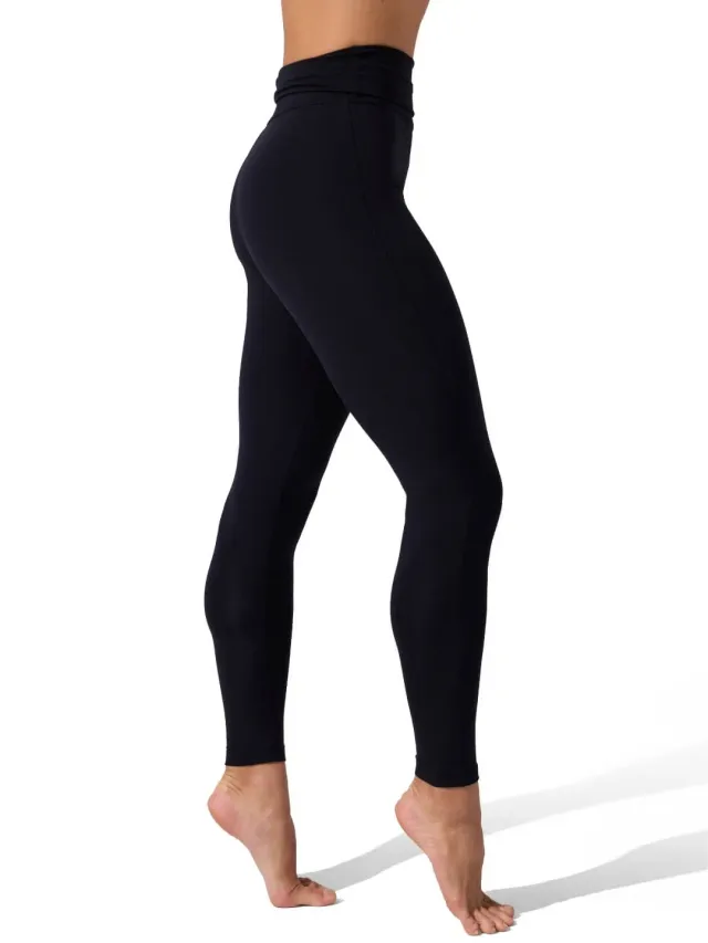 Capezio Team TB204W Active Leggings Schwarz Hoher Bund