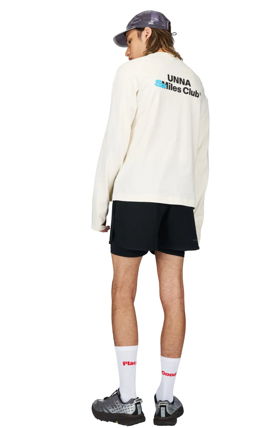 UNNA Smiles Club Tee LS Herren Longsleeve Vanilla White
