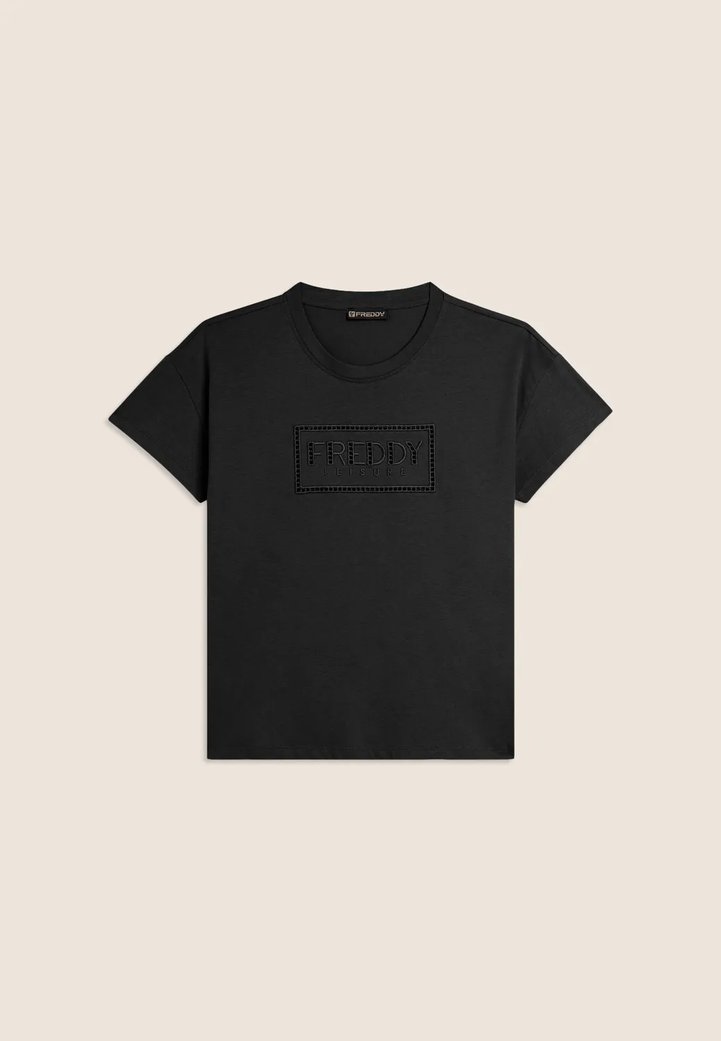Freddy T-Shirt Flügelärmel Damen Zen Blue Baumwolle