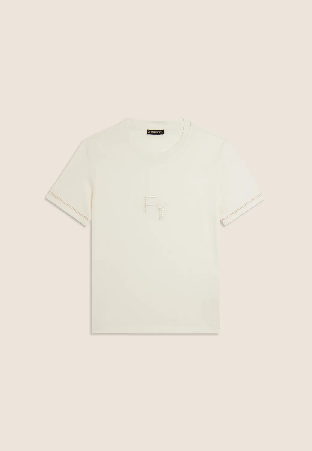 Freddy T-Shirt Logo-Stickerei Zen Blue regular