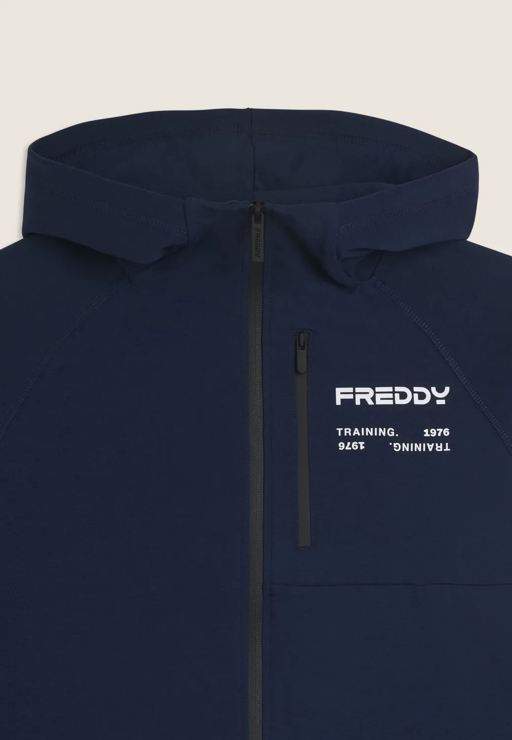 Freddy Hoodie Herren Full-Zip Blau Training warm