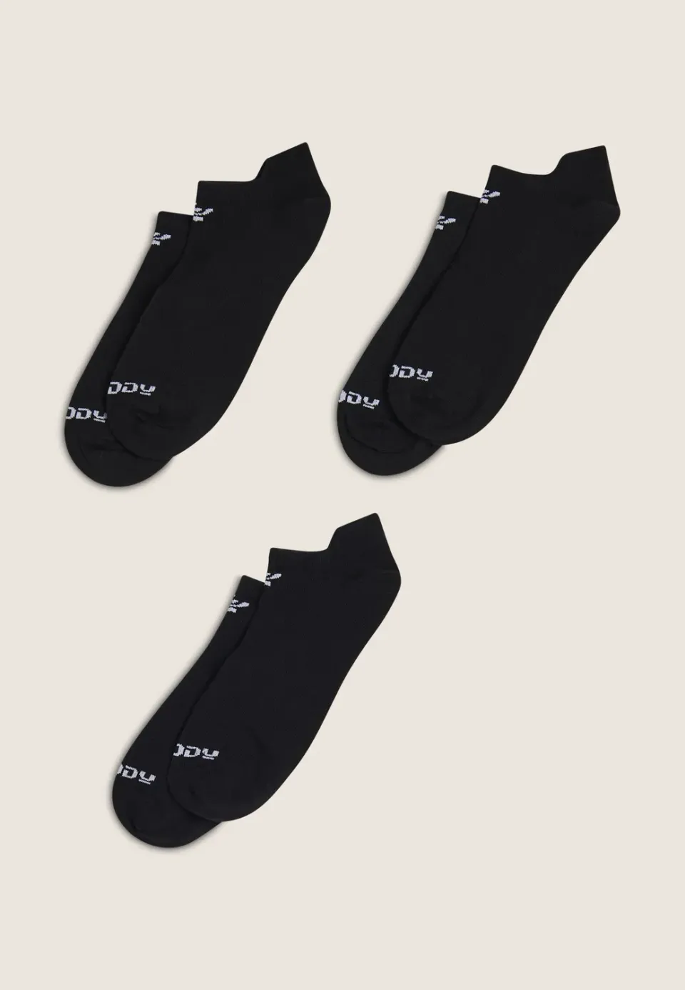 Freddy Sportsocken 3er Pack Schwarz-Weiß kurz