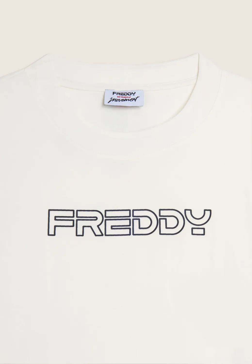 Freddy Cropped T-Shirt Baumwolle Logo kurz geschnitten