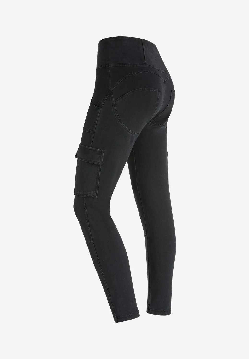 Freddy WR.UP Cargo Jeggings 7/8 Schwarz Push-up