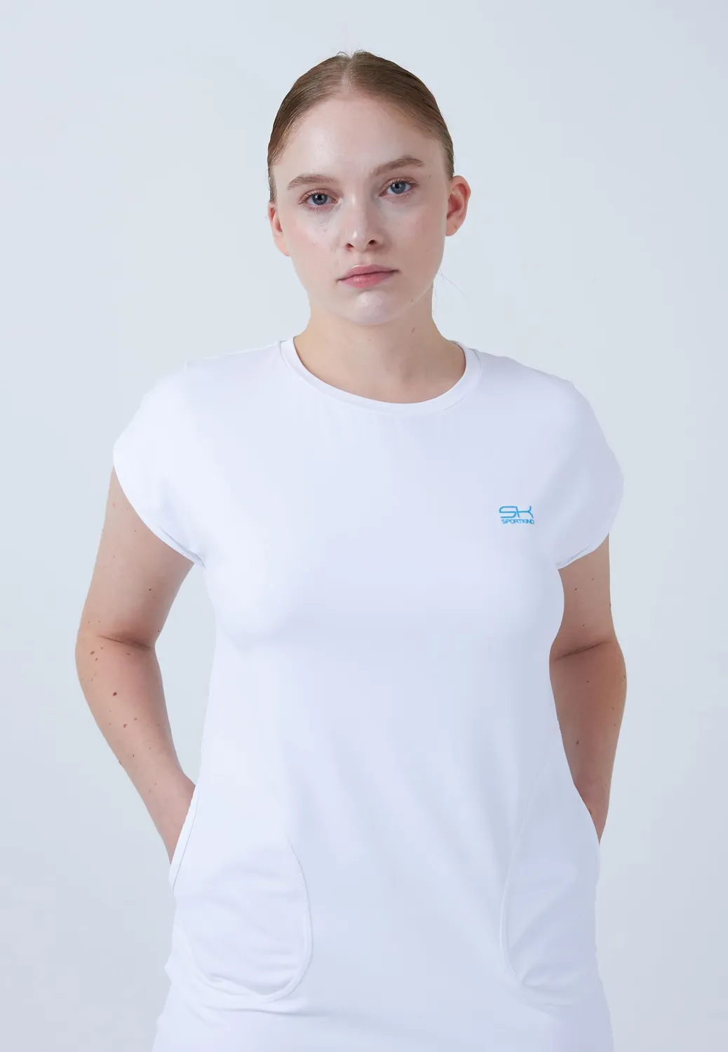 SPORTKIND Loose Fit Tenniskleid Kleid mit Taschen atmungsaktiv UV-Schutz