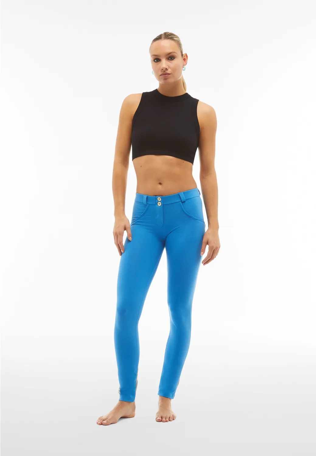 Freddy WR.UP Skinny Hose French Blue Bio-Baumwolle