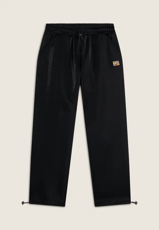 Freddy Comfort Fit Kinderhose Schwarz Kordelzug Polyester