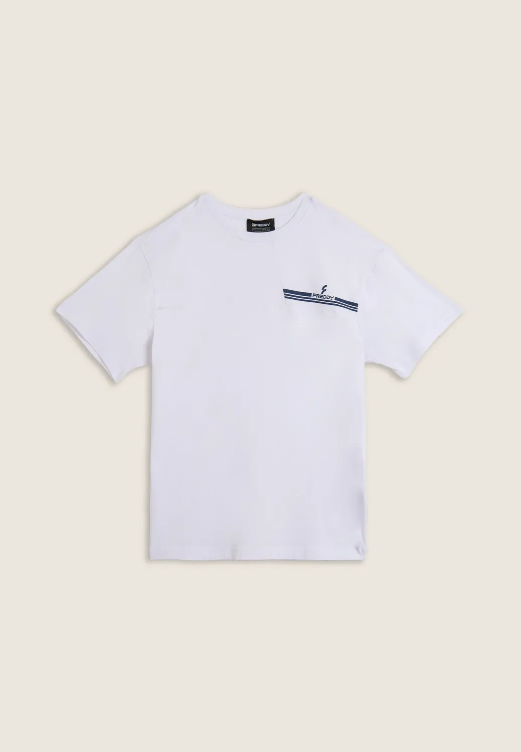 Freddy T-Shirt Blocknähte Damen schwarz Baumwolle