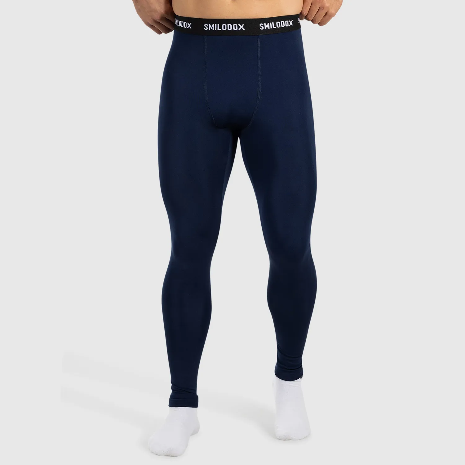 Smilodox Zeyn Kompressionshose Marineblau Base Layer