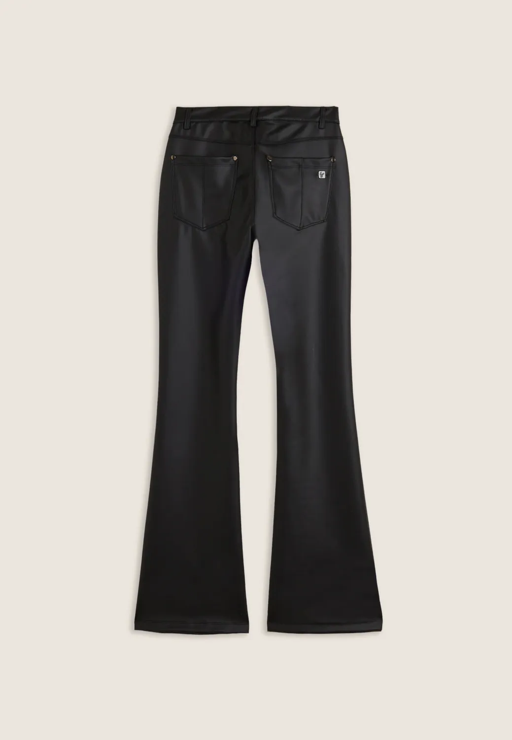 Freddy Flare Hose Kunstleder Schwarz Regular schlank