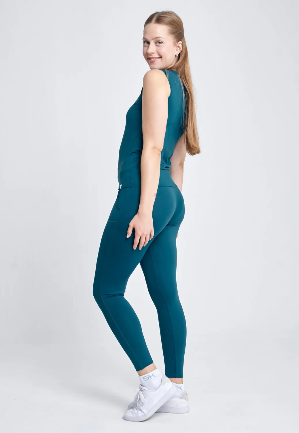 SPORTKIND Loose Fit Tanktop V-Neck Damen Top UV50+