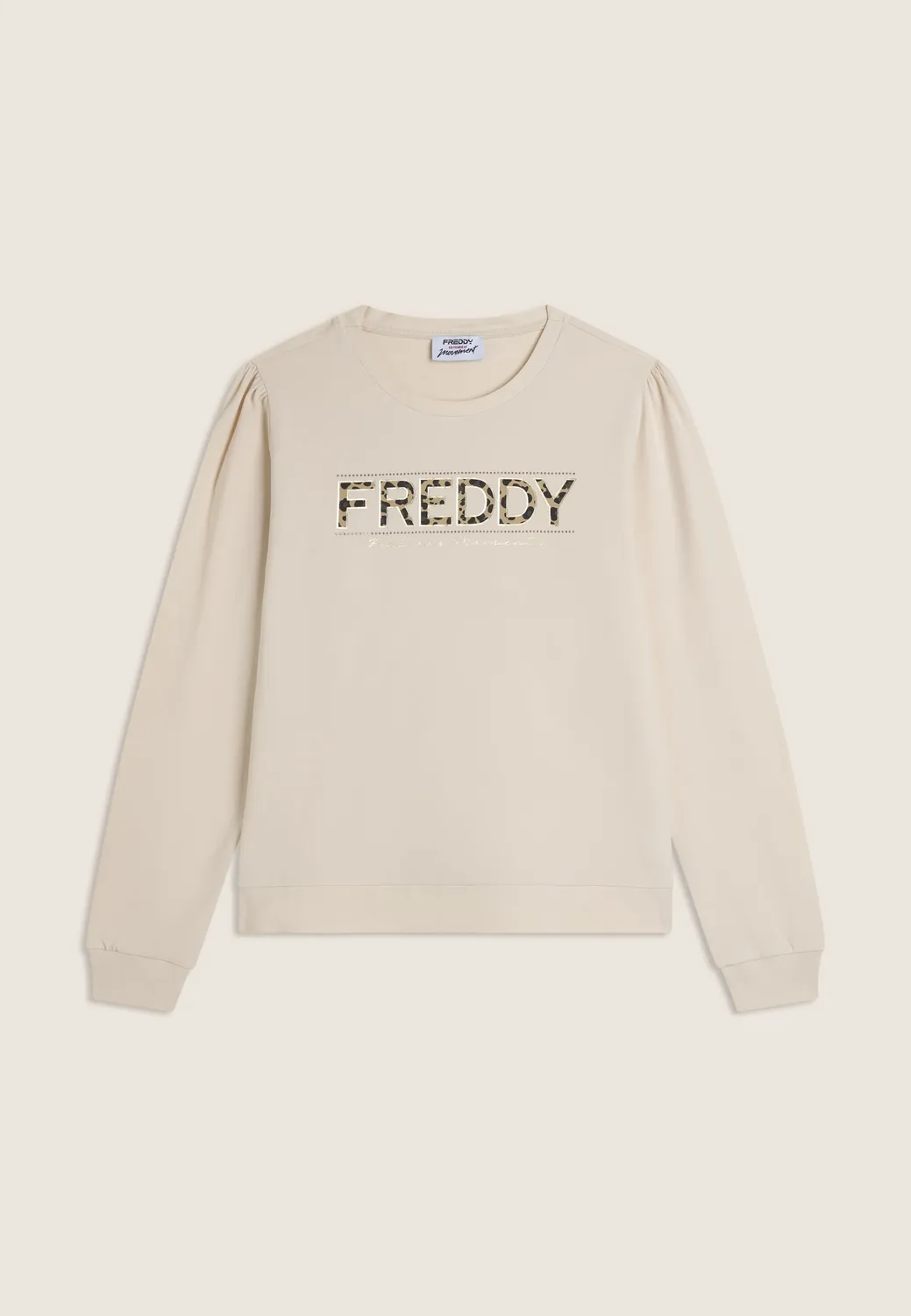 Freddy Animalier Sweatshirt Drapiert Schwarz