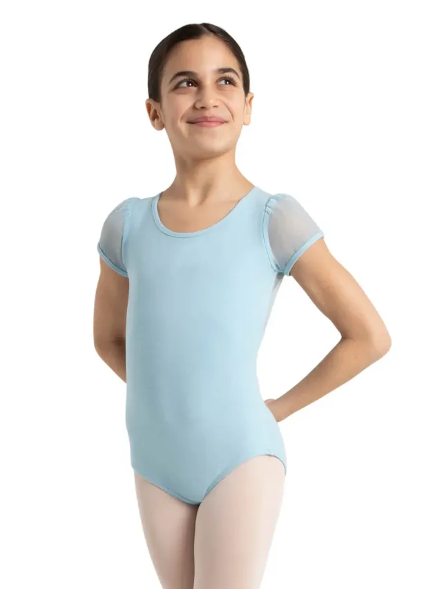 Capezio 11311C Kindertrikot Schwarz Puffärmel