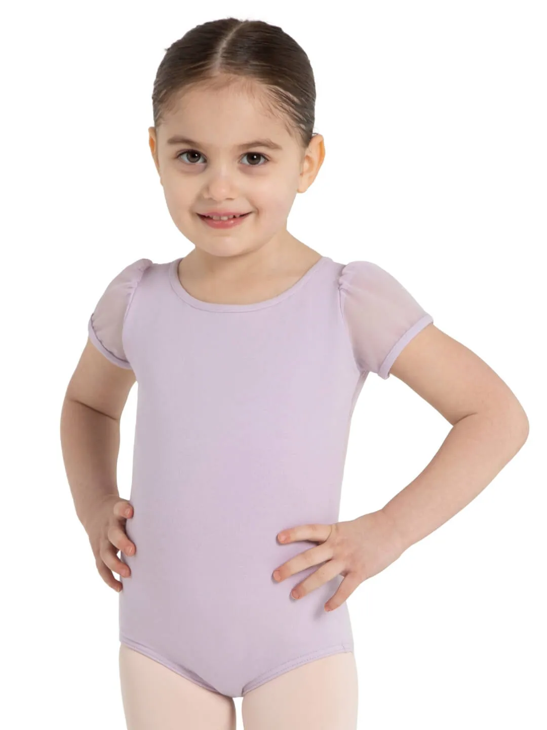 Capezio 11311C Kindertrikot Schwarz Puffärmel
