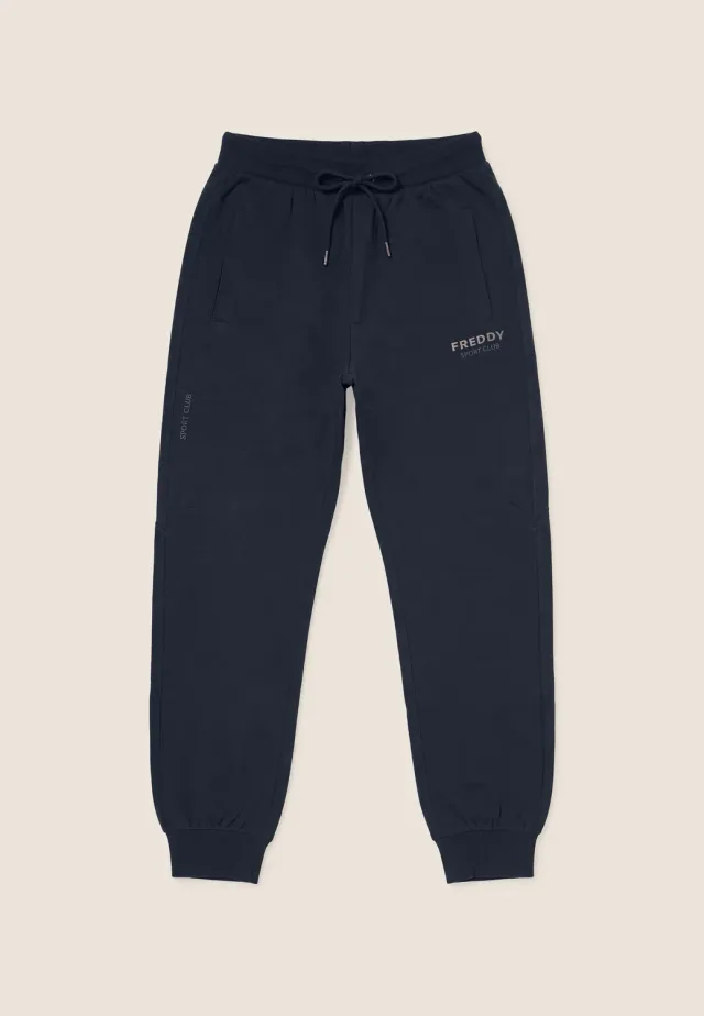 Freddy Pences Regular Jogginghose Navy Baumwolle