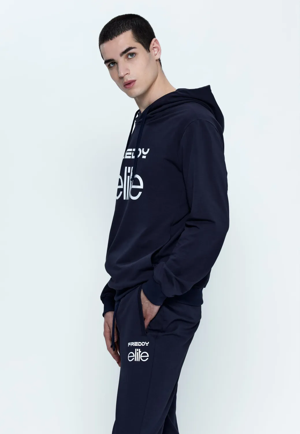 Freddy Elite Kapuzen-Hoodie Herren Dark Sapphire Baumwolle