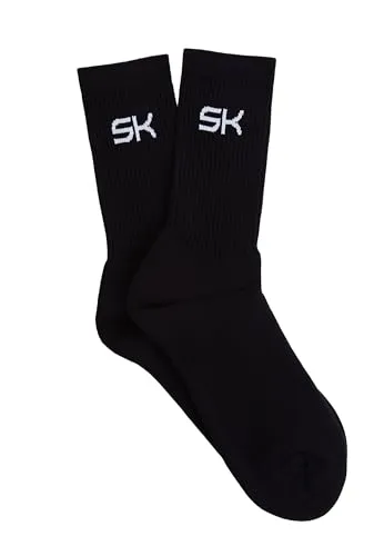 SPORTKIND Tennis Sportsocken lang Schwarz 45-47