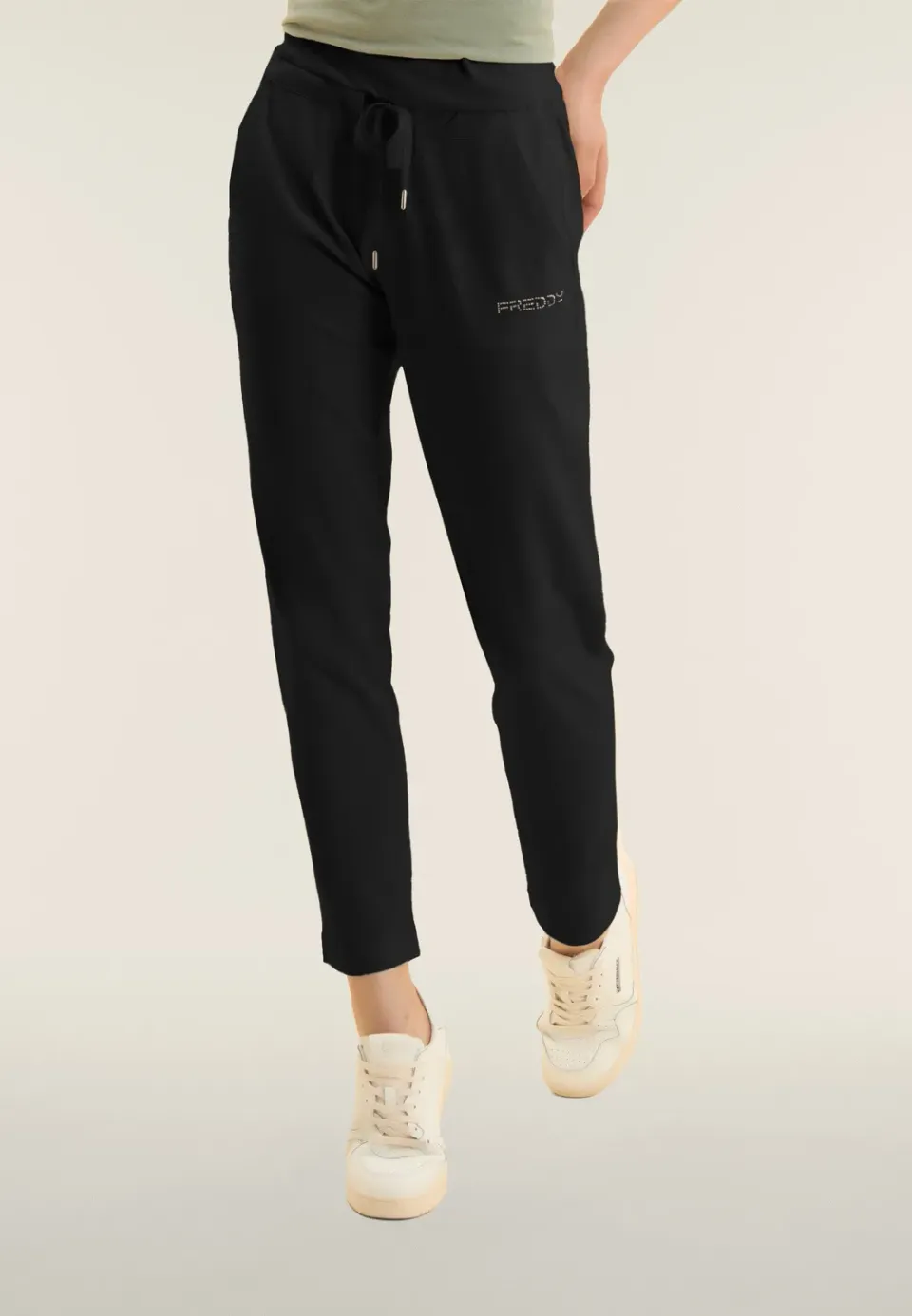 Freddy Jersey Sporthose Nero N Kordelzug Baumwolle