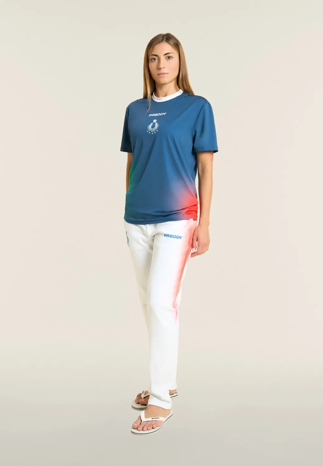 Freddy Beach Volley Italia 2025/26 T-Shirt Blau