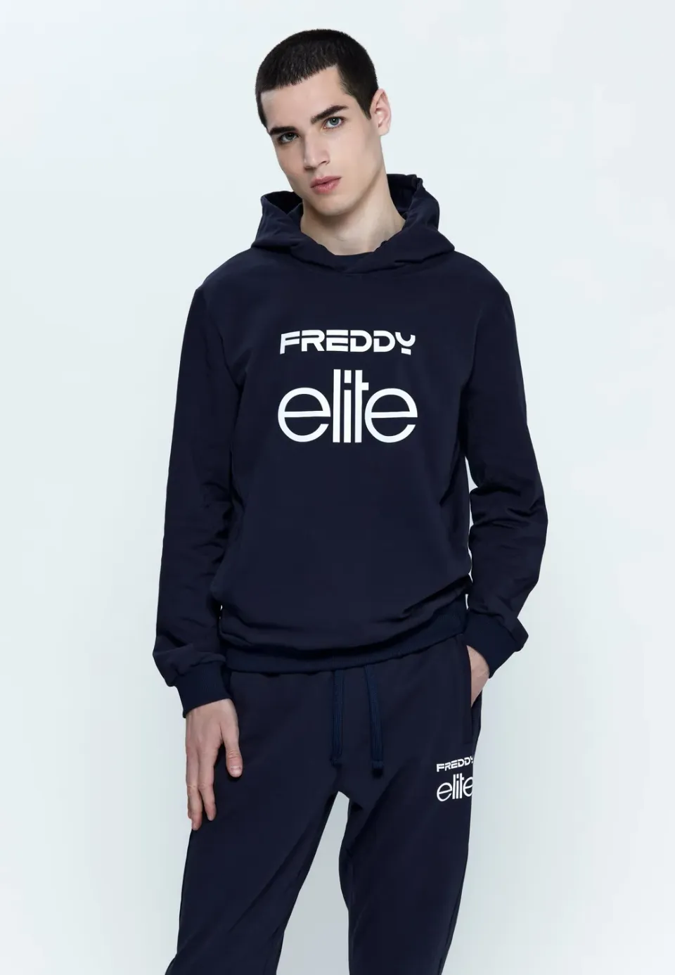 Freddy Elite Kapuzen-Hoodie Herren Dark Sapphire Baumwolle