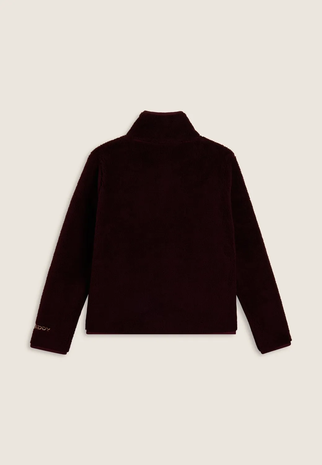 Freddy Sherpa-Fleecejacke Damen Stehkragen Schwarz